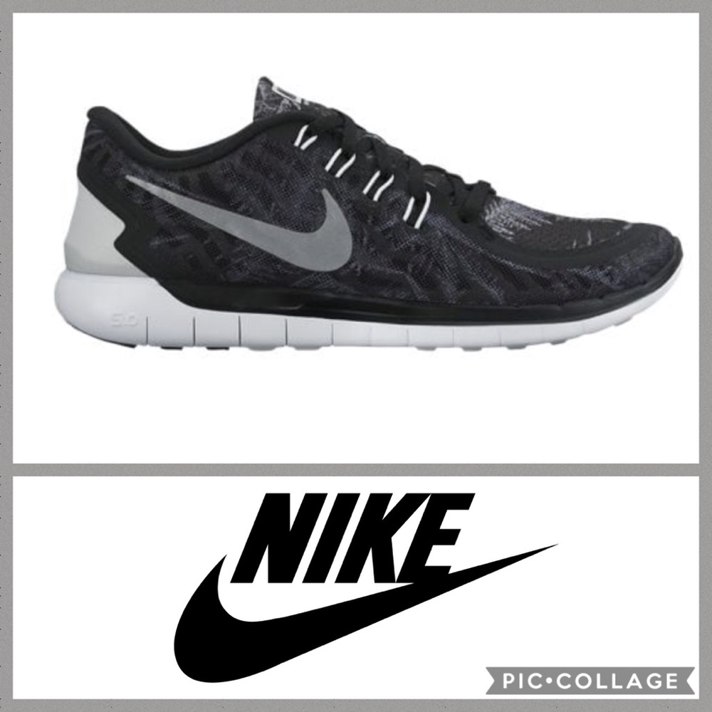 Nike Free 5.0 Women's Sneakers {Blk/Gry} 7
