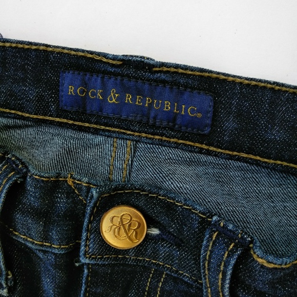 Rock & Republic Gold Studded Jeans - Picture 4 of 5