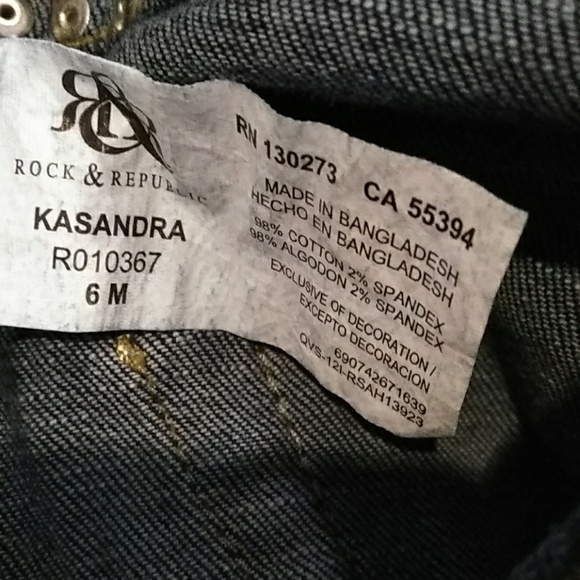 Rock & Republic Gold Studded Jeans - Picture 5 of 5