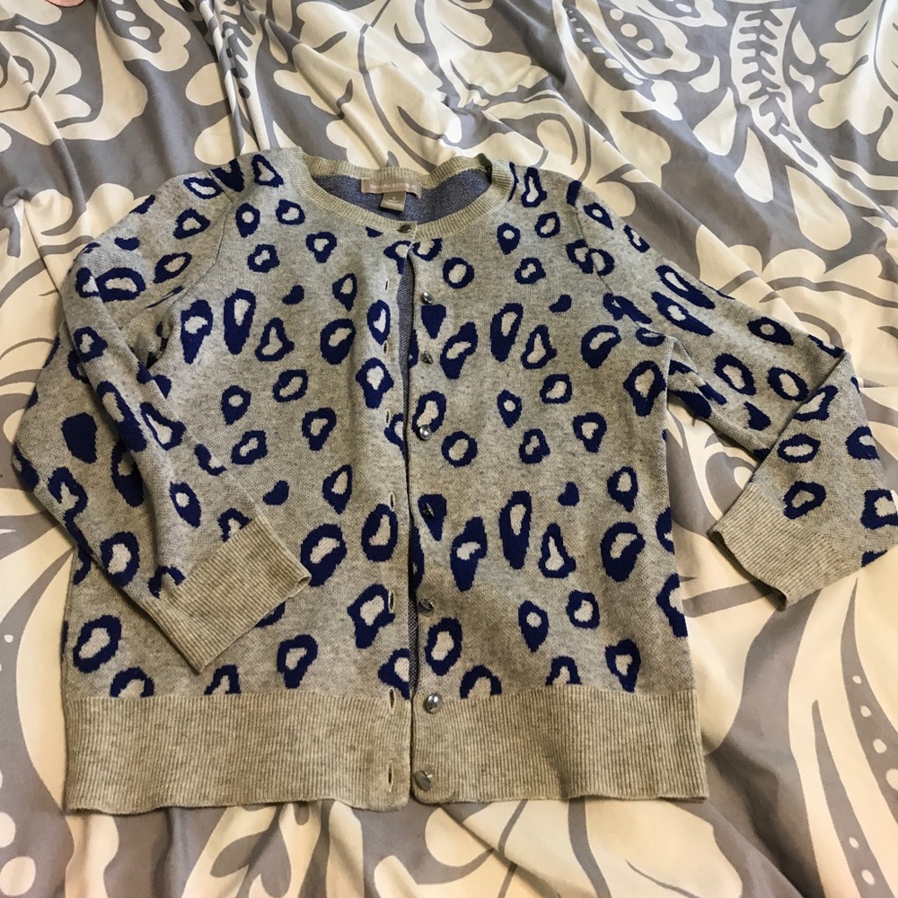 Animal print cardigan small