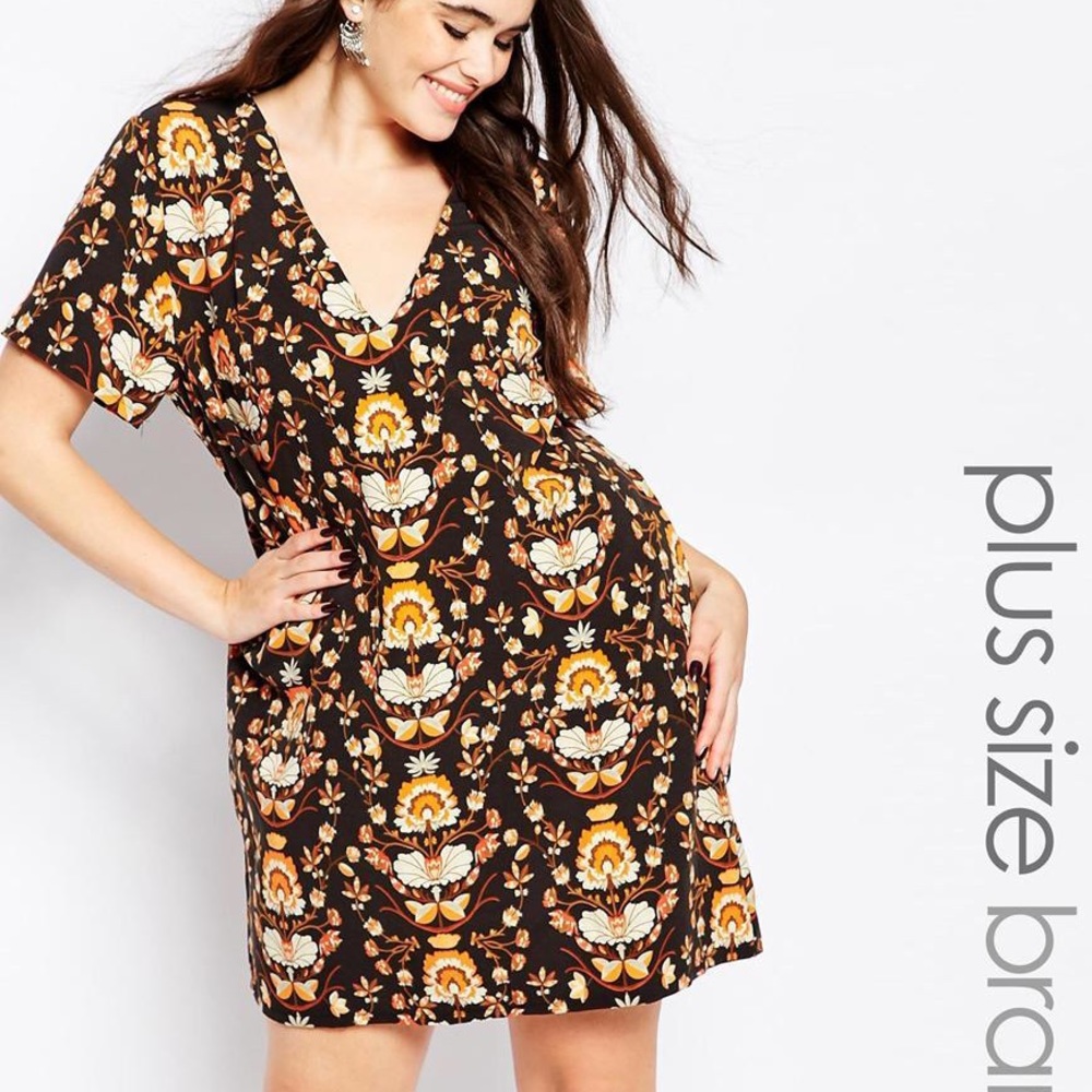HP | ASOS Curve Missguided Print Dress
