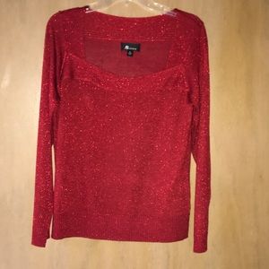 5/$20 Red sparkle sweater