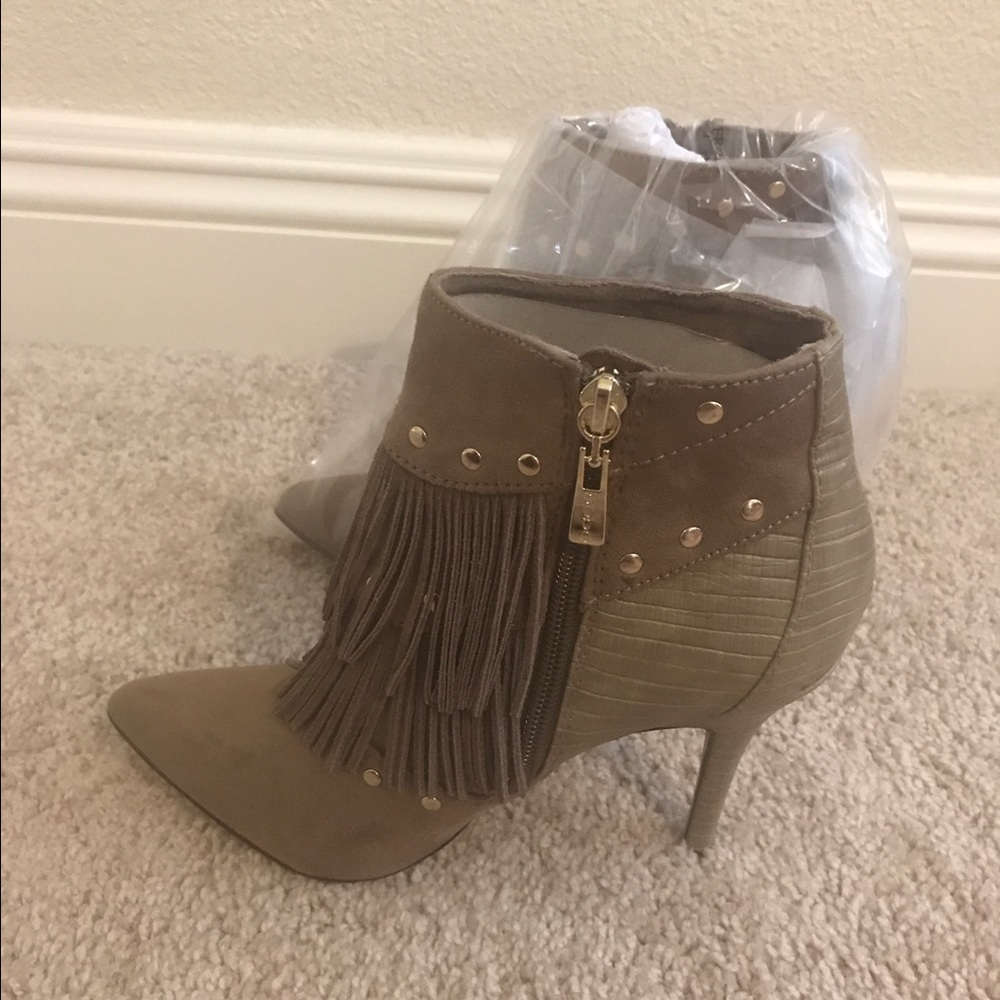 Booties with fringe