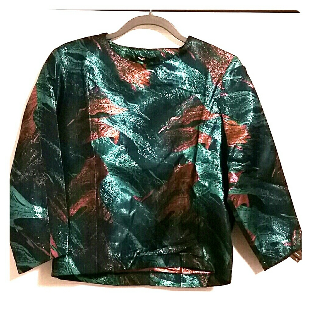 Maje Jacquard woven top