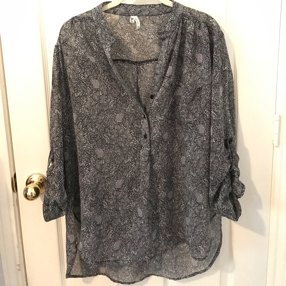 Sheer women’s dressy top
