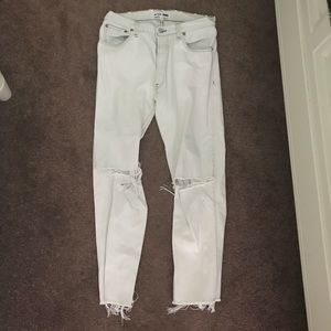 Re/done high waisted jeans