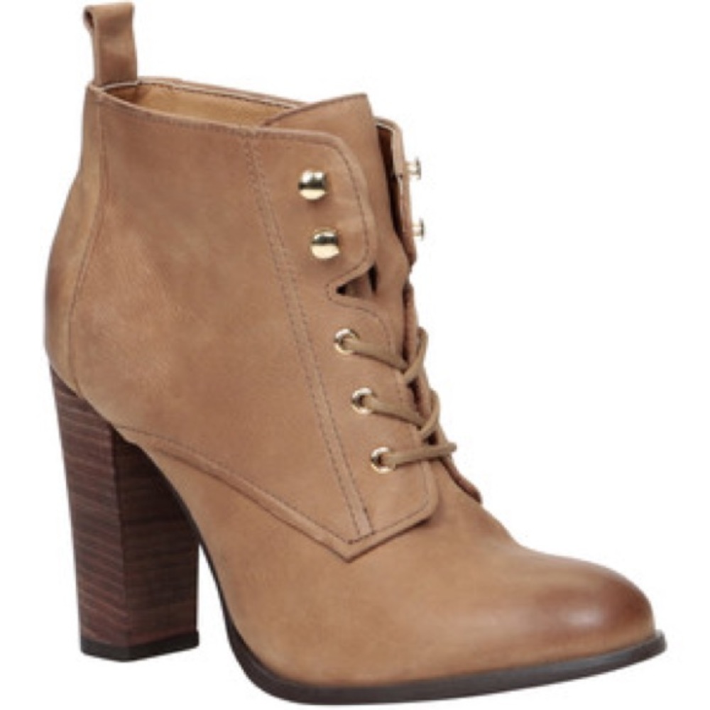 Aldo Lebeau Ankle Lace-Up Boot in Cognac Color