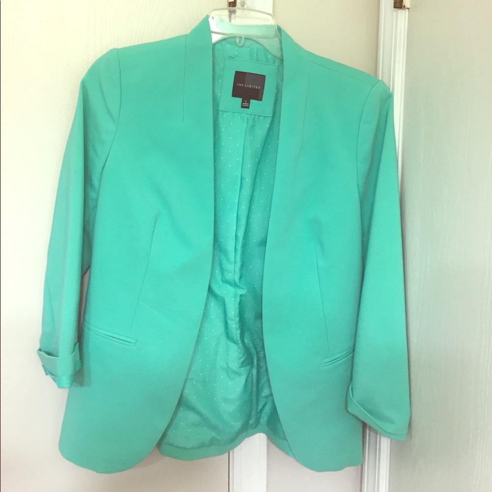 Limited blazer size small mint green