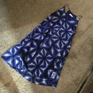 Diagonal hem dress