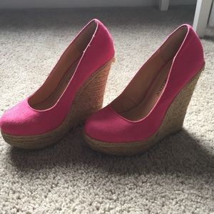 Hot Pink Wedges