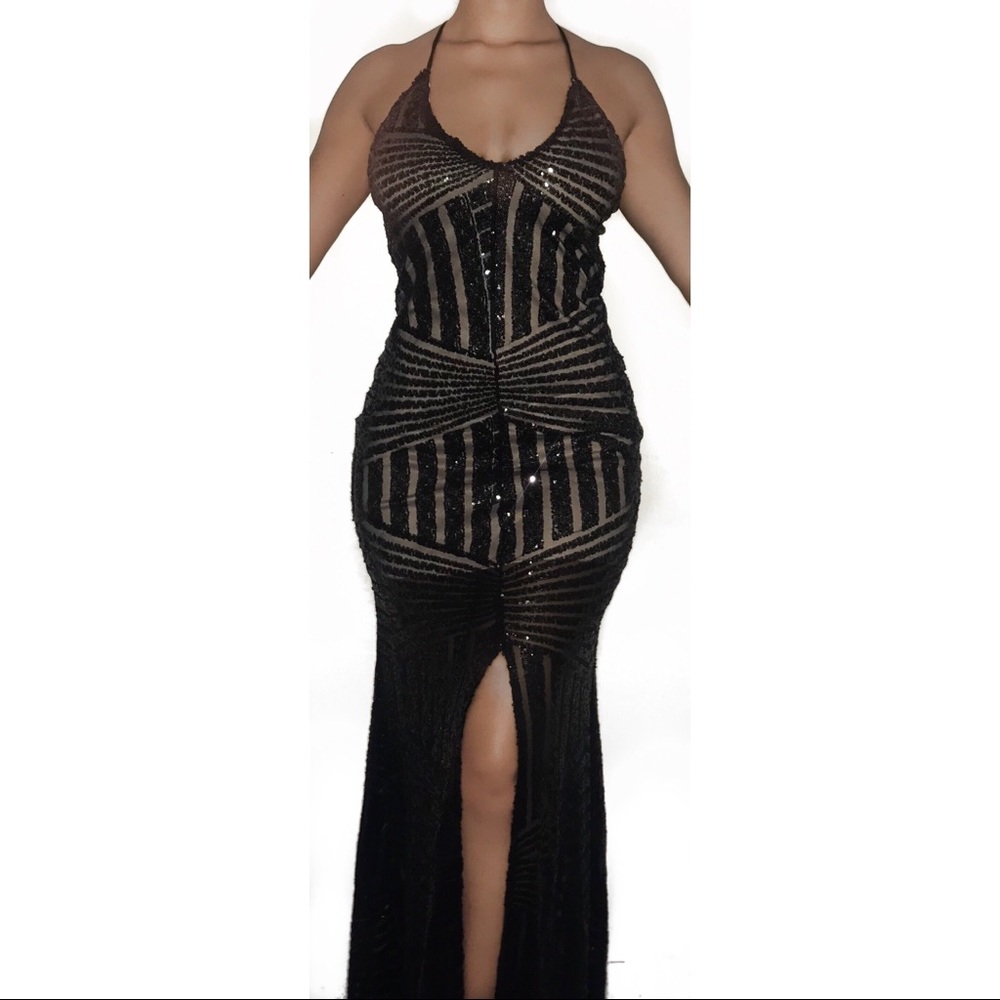 Black Sparkly Maxi Gown