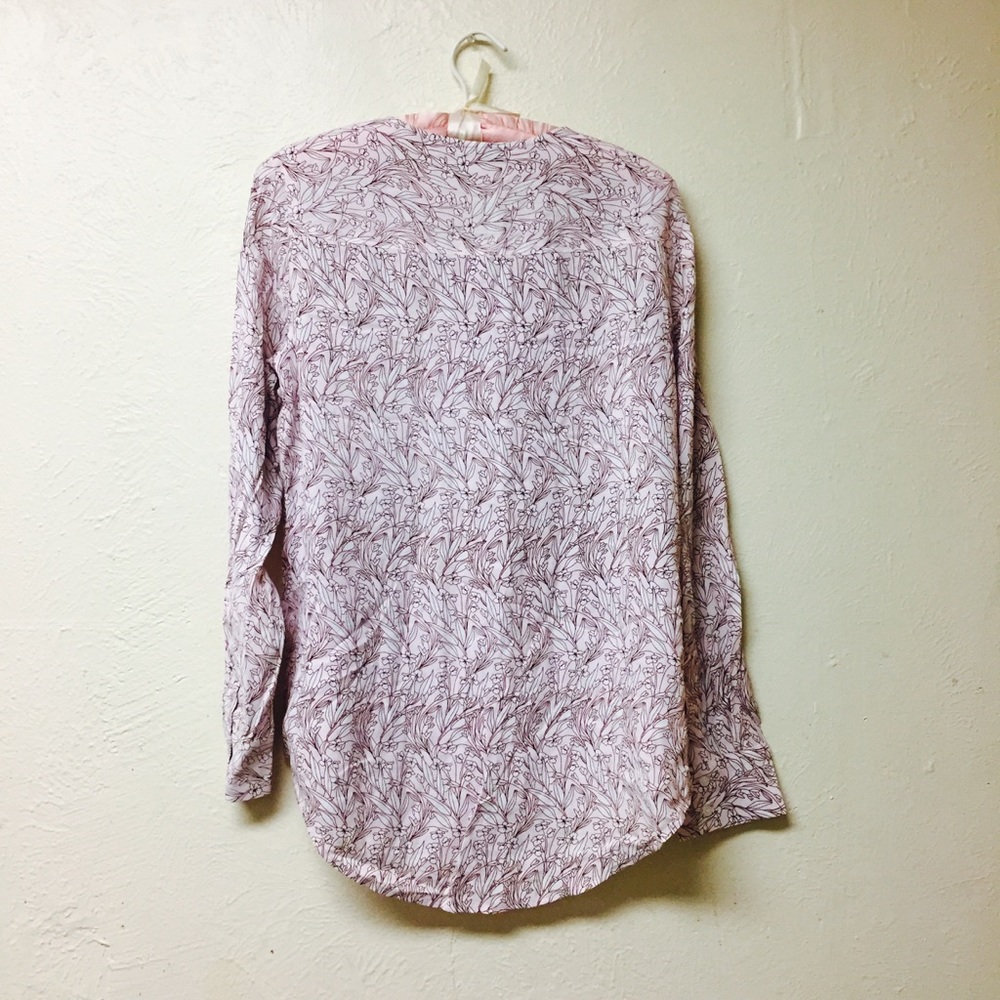 J.Crew All Over Print Crepe Henley Tunic - Picture 4 of 5
