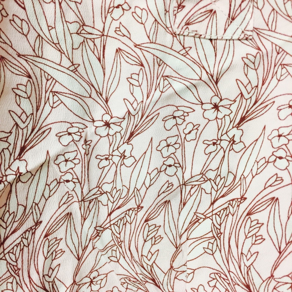 J.Crew All Over Print Crepe Henley Tunic - Picture 5 of 5