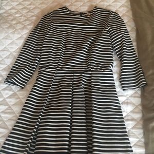 Black and White Striped Dress