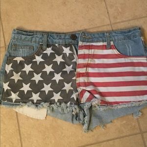 Harmony+Havoc American Flag Shorts