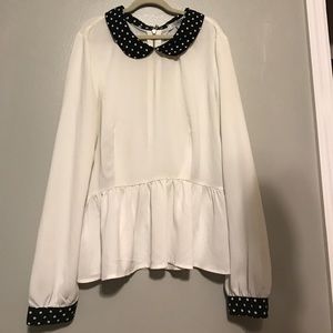 Forever 21 peplum blouse