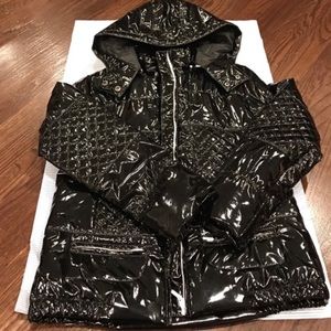 Zara shiny puffer jacket