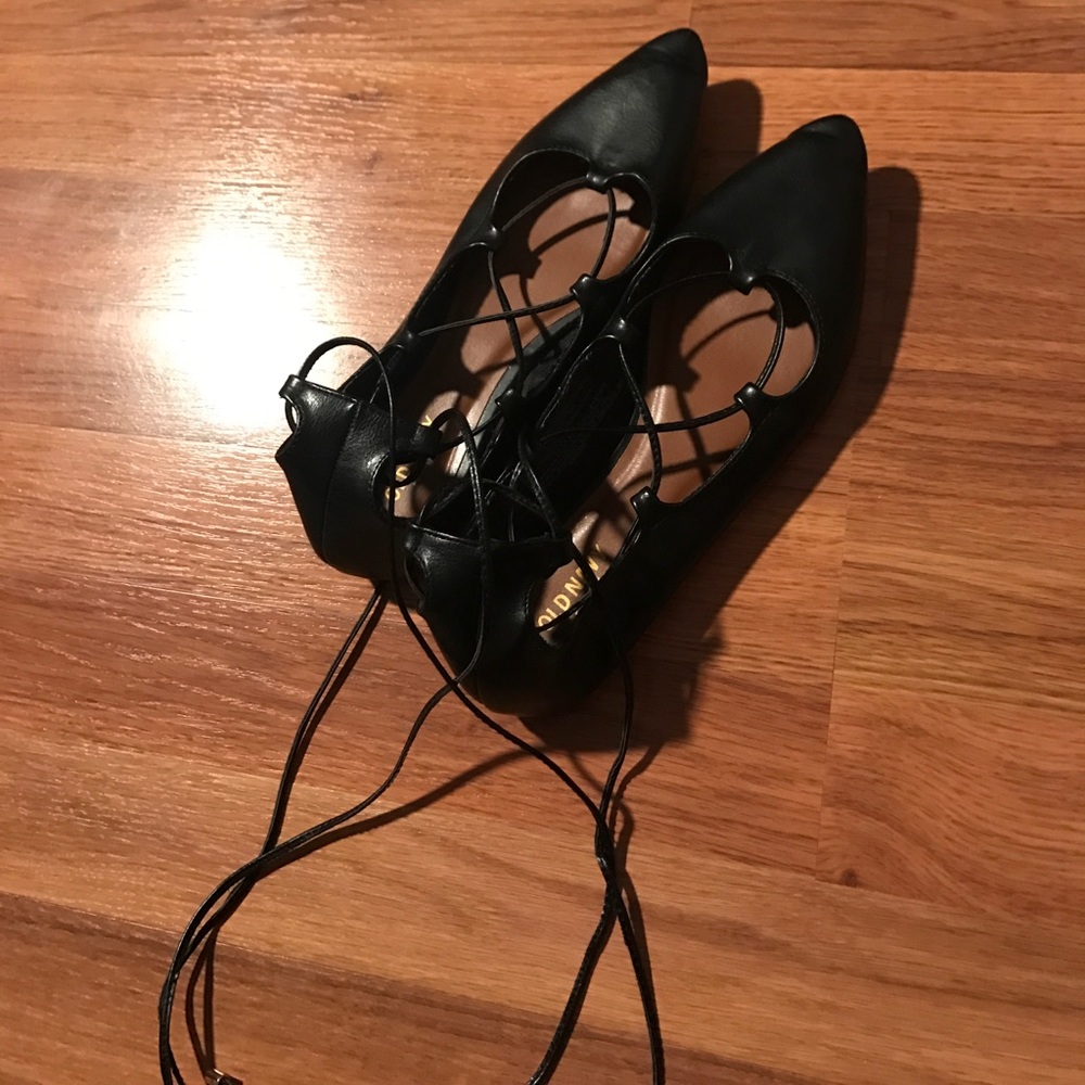 Lace up flats