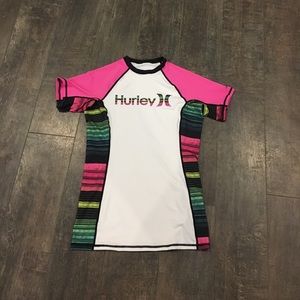 Never worn Hurley rash guard top