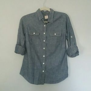 J. Crew chambray button down shirt