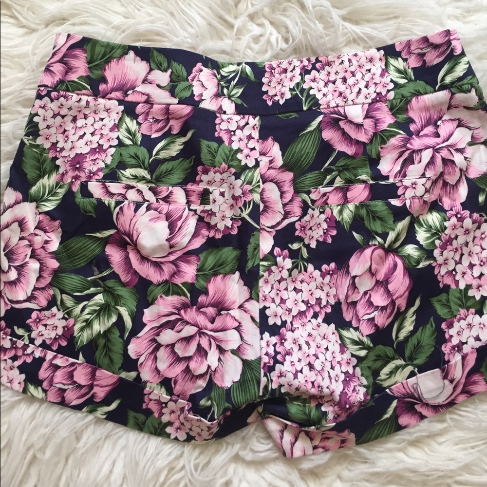 FLORAL PRINT SHORTS - Picture 4 of 5