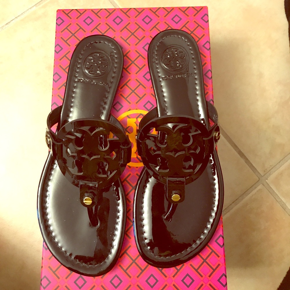 Tory Burch Patent Miller Sandals