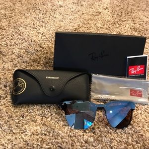 Ray-Ban Chromance Blaze Clubmaster Sunglasses
