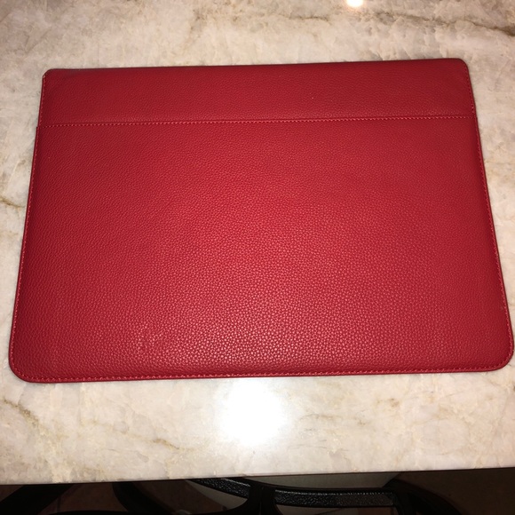 Red Leather IPad Pro case NWOT - Picture 2 of 3