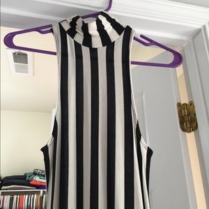 Black and white maxi dress