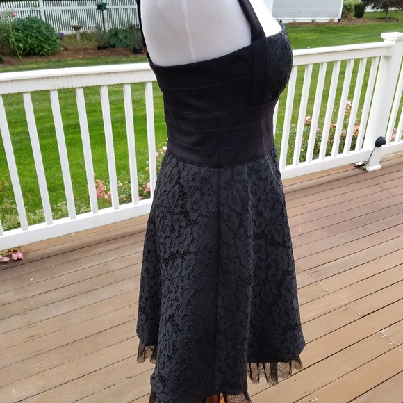 Gorgeous Black BCBG Lace and Tulle Dress - Picture 5 of 8