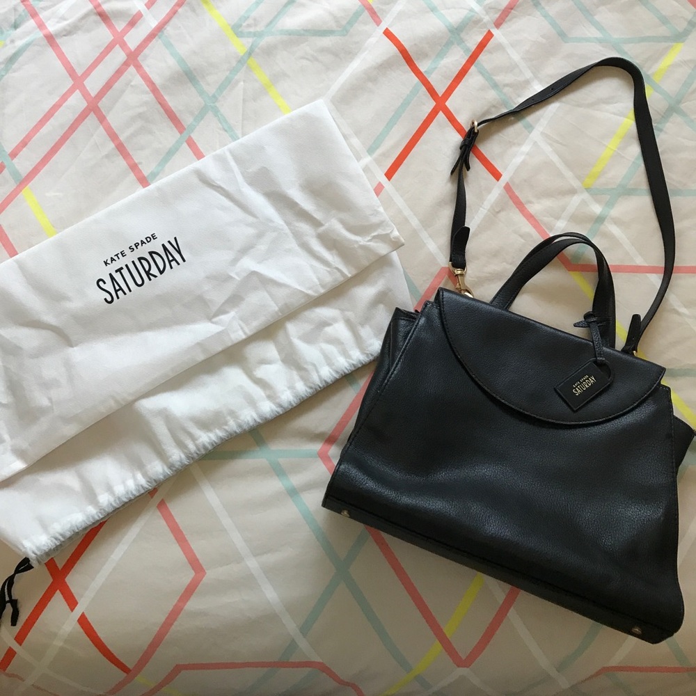 Kate Spade Saturday black leather satchel