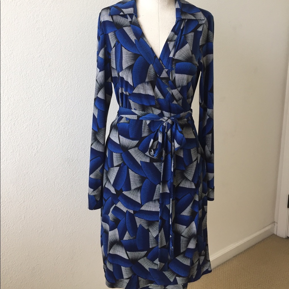 Long sleeve wrap dress