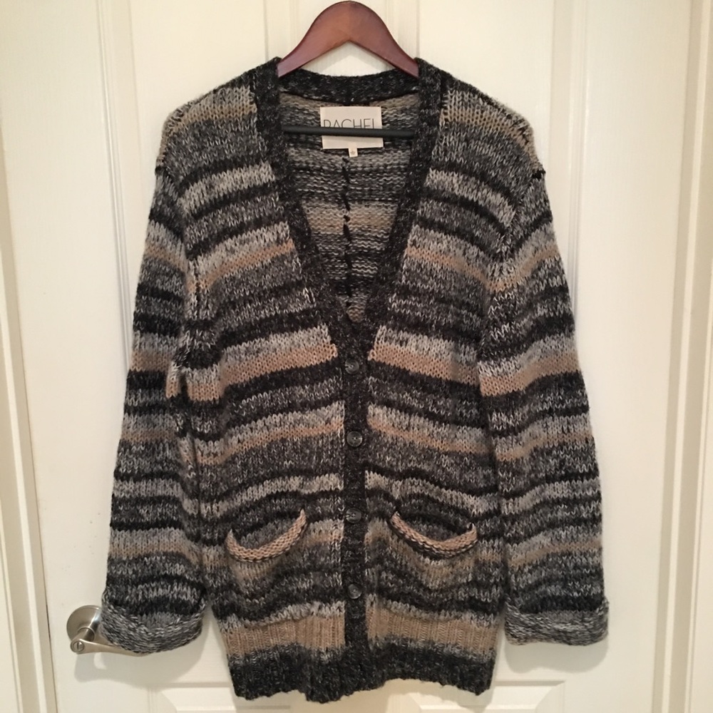 Rachel Rachel Roy striped slouchy cardigan sweater