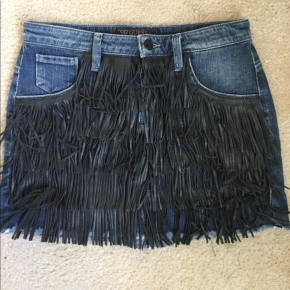 Guess Fringe Skirt - Picture 2 of 5