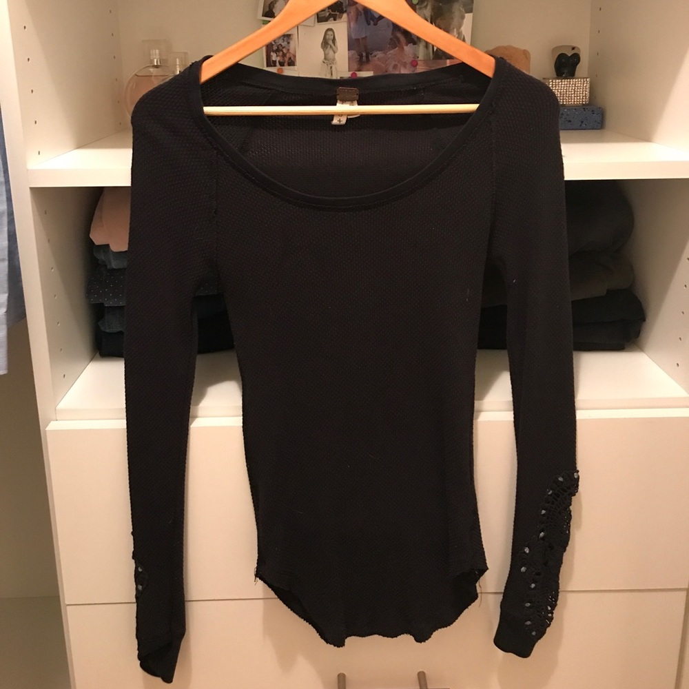 Free people long sleeve tight top
