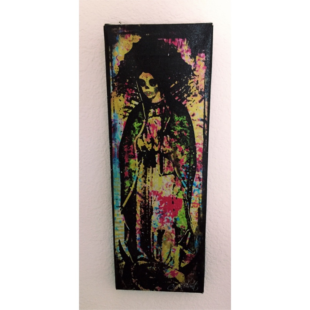 Mother Mary skeleton art