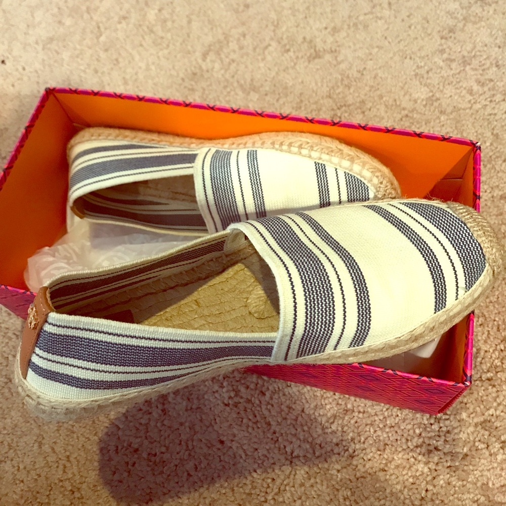 Tory Burch slip on espadrilles worn once