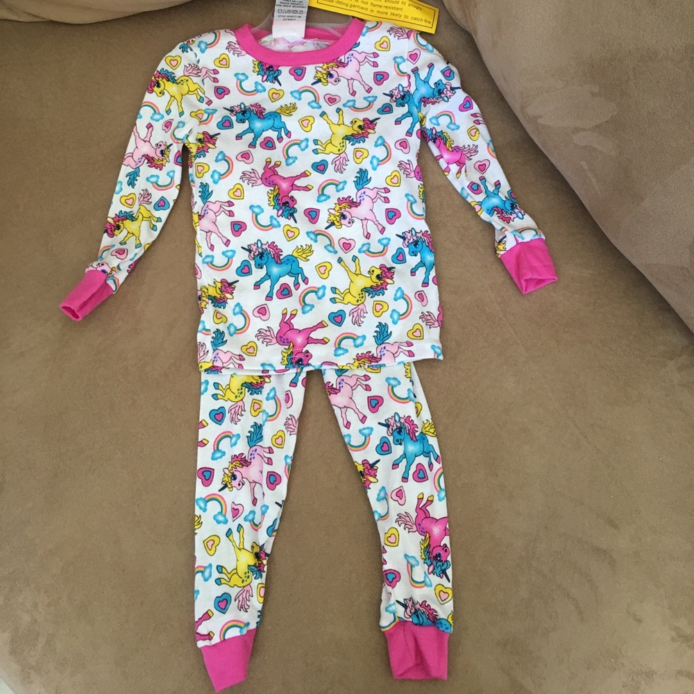 Unicorn pajamas. Mon petit  two sizes available.