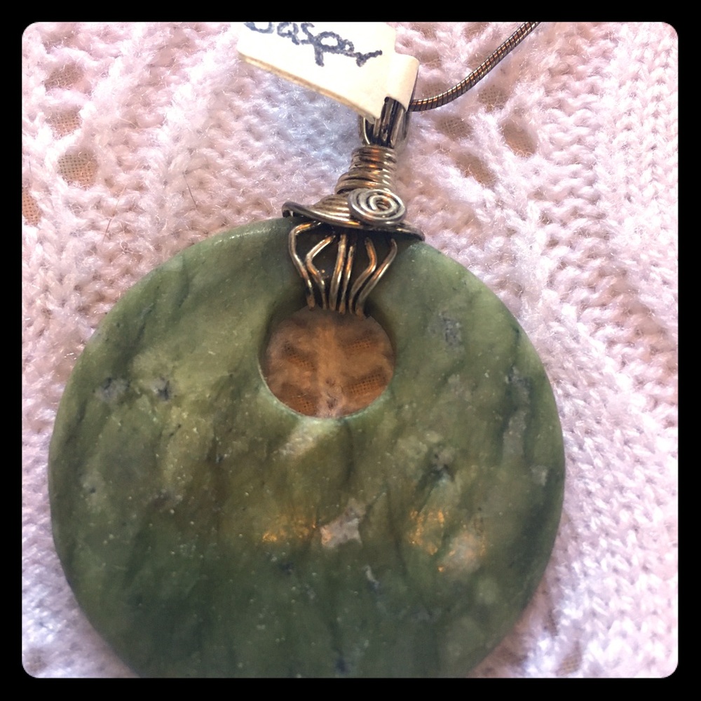 Green Jasper Gemstone pendant