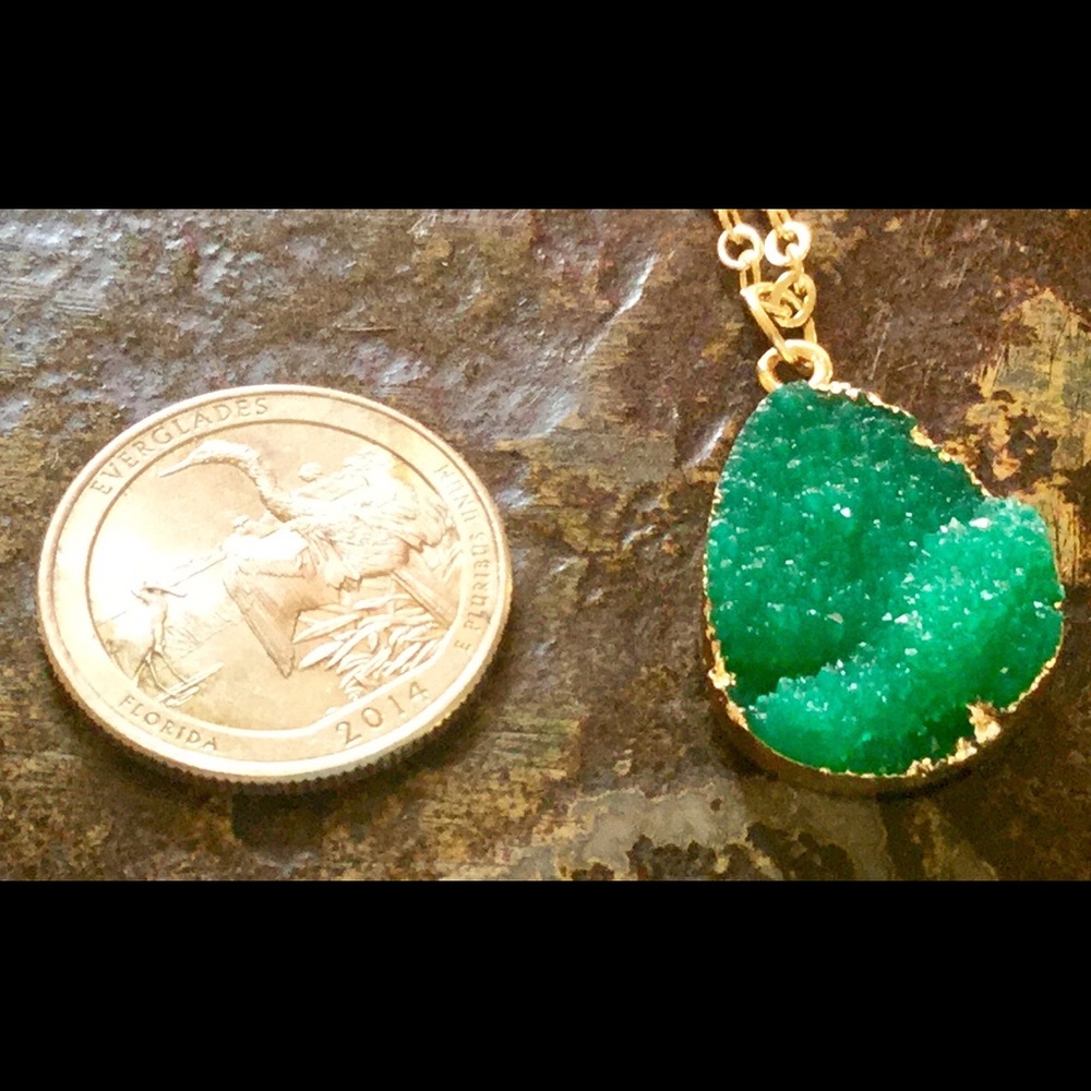 Druzy necklace - Picture 5 of 6