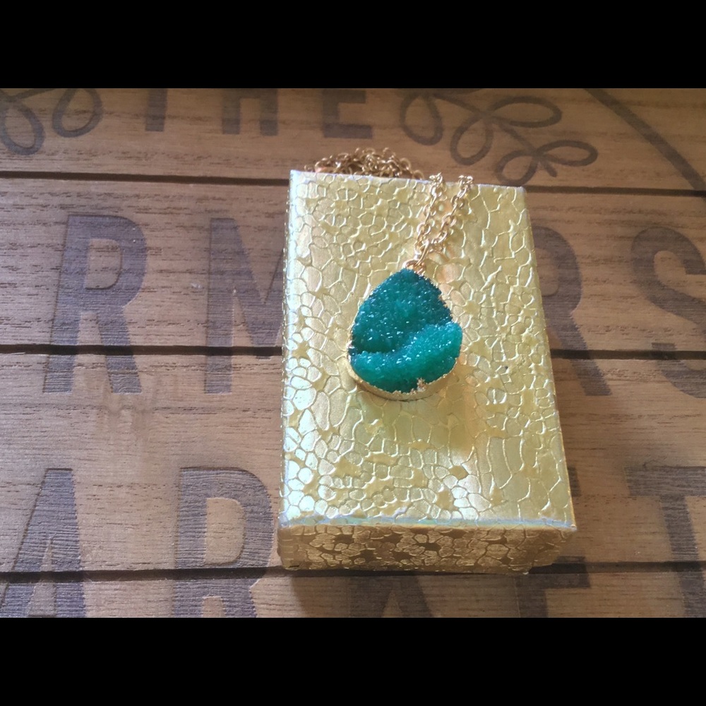 Druzy necklace - Picture 6 of 6