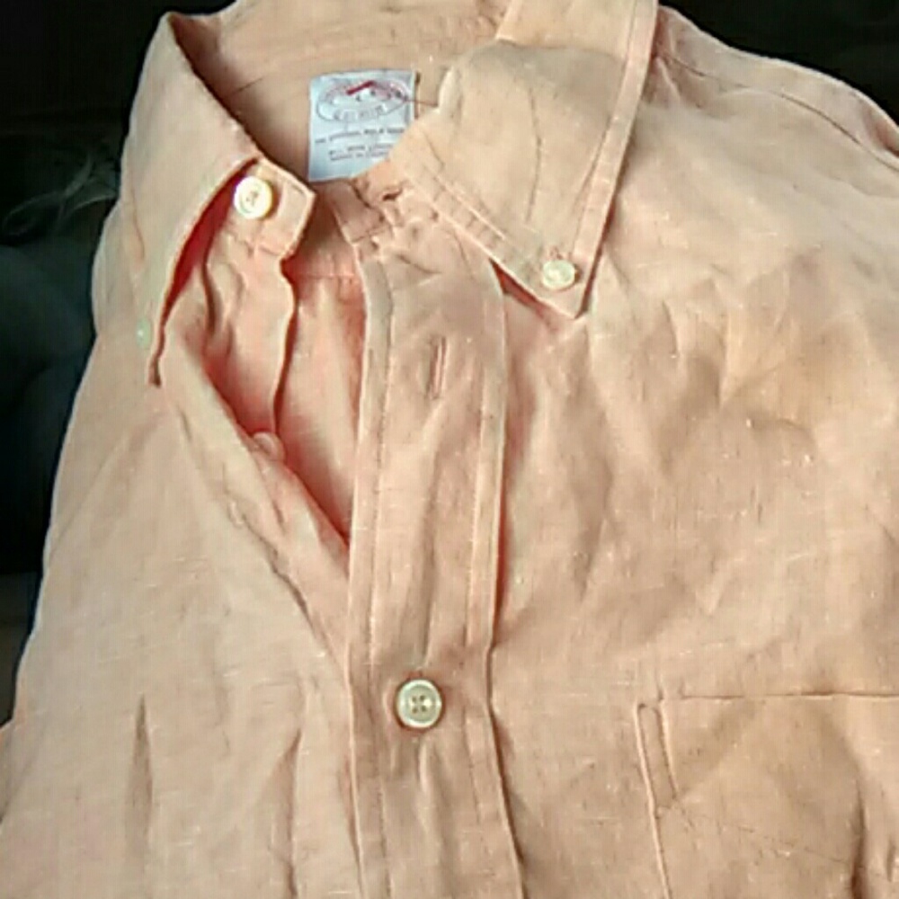 Soft orange linen shirt