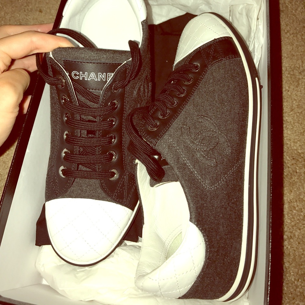 Chanel tennis sneakers. Never worn brand new