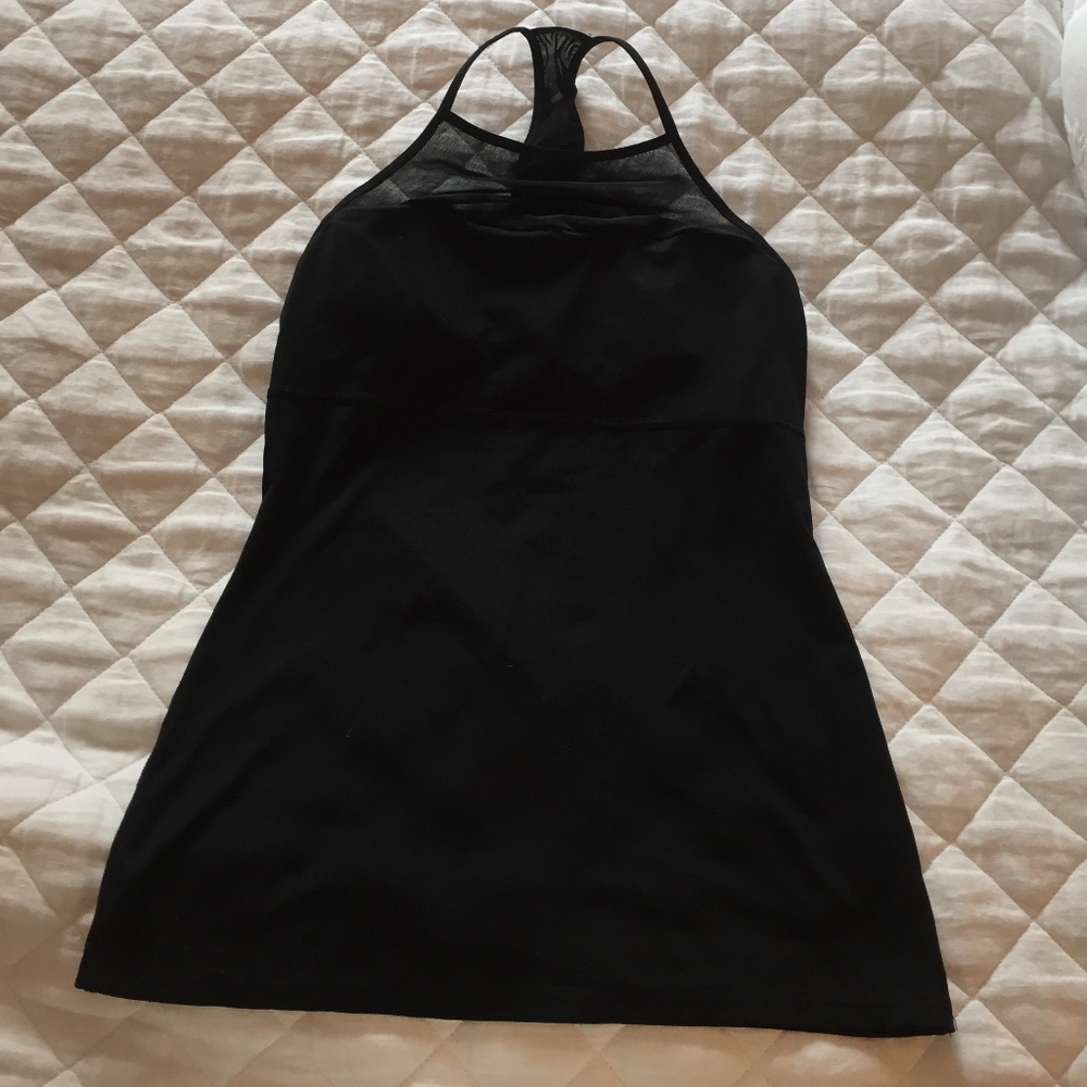 Black Work Out Top