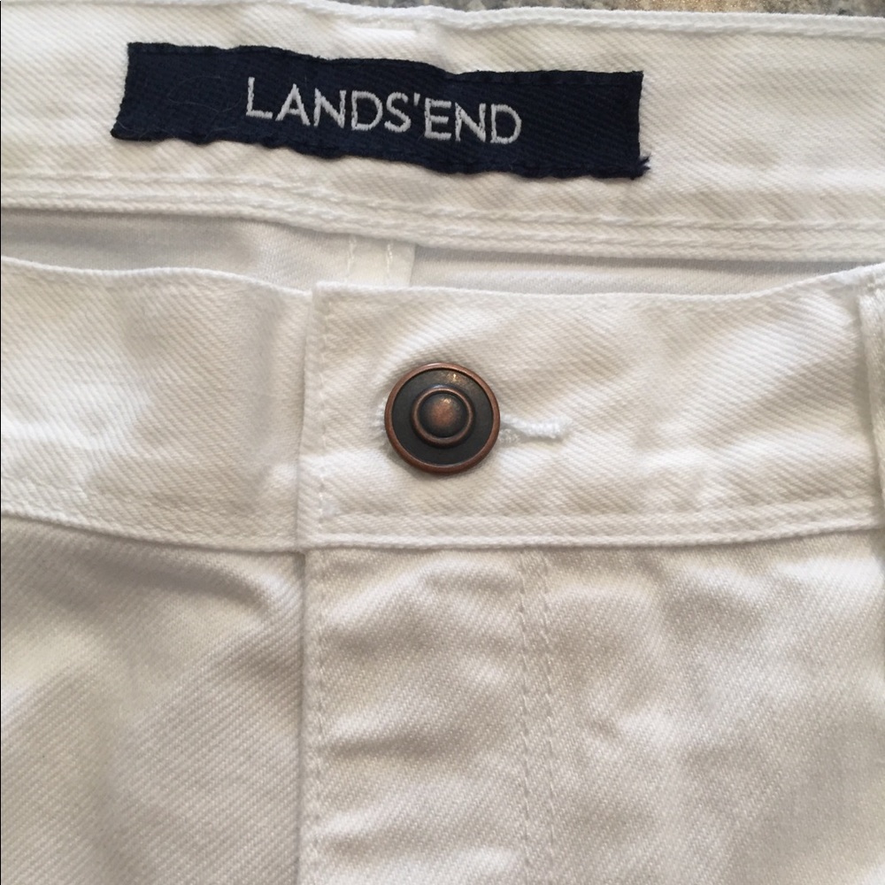 Straight leg white jeans