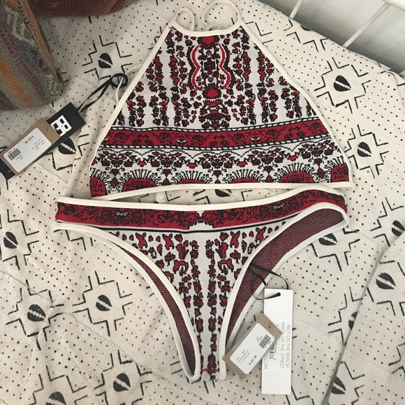 Beach Riot Shaabi lady top & love bottom NWT Large