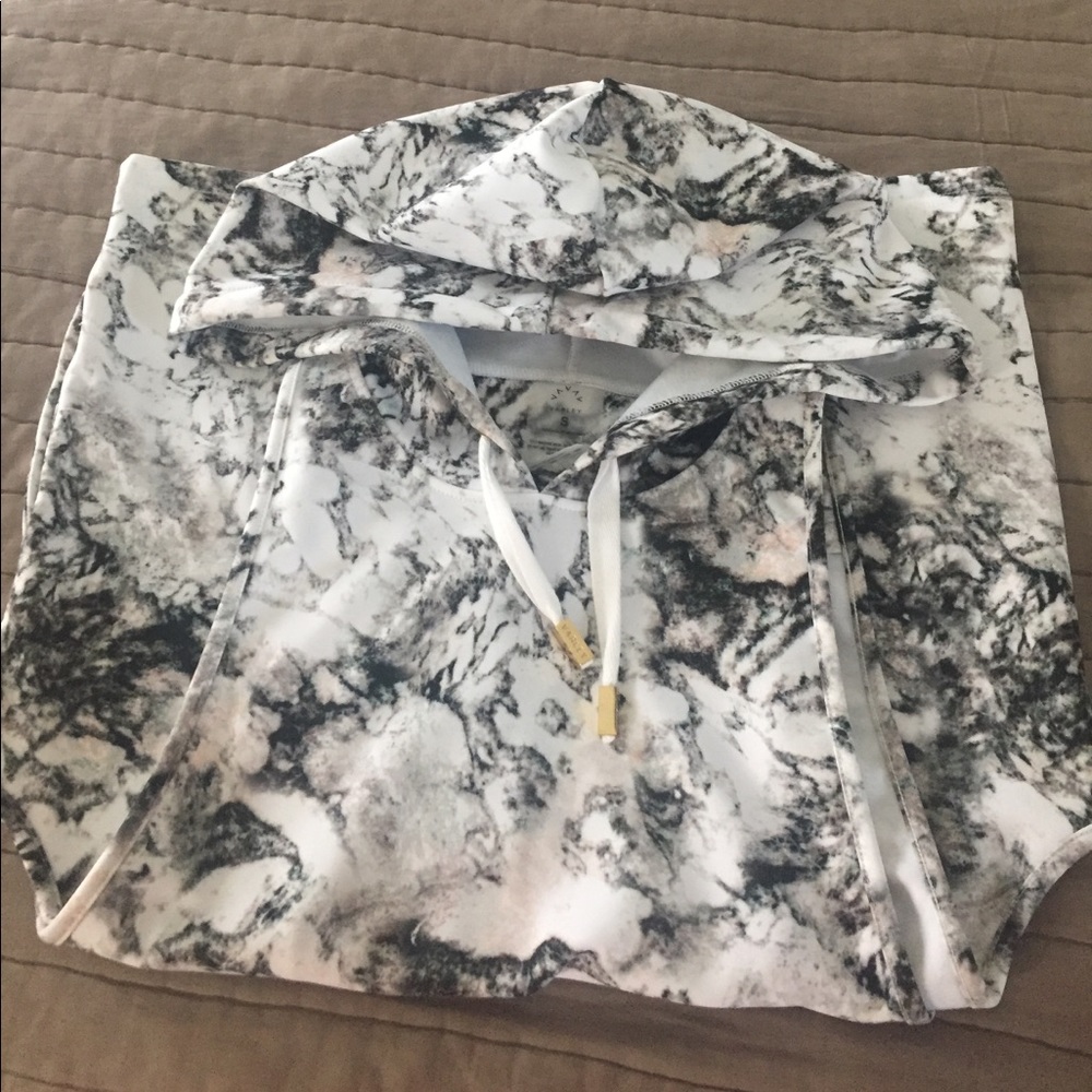 Marble Varley tank hoodie with open back