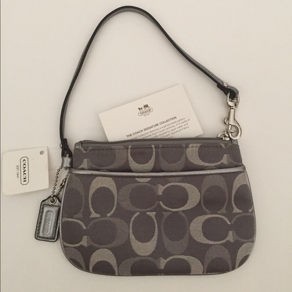 Coach Handbags - NWT...Coach... wristlets...in grey