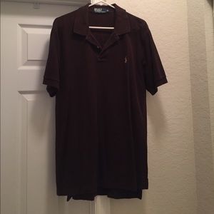 Dark brown men’s polo