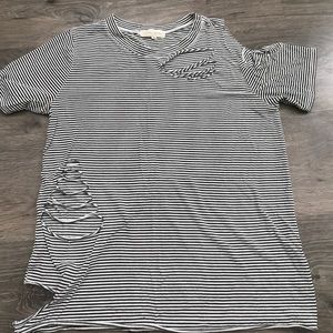 Gilded Intent striped tee sz sm